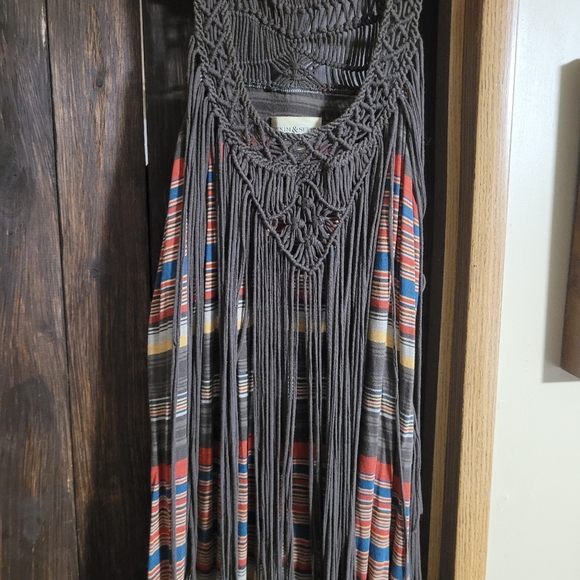 Denim & Supply Ralph Lauren Brown Multicolor Fringe Dress - Picture 3 of 5